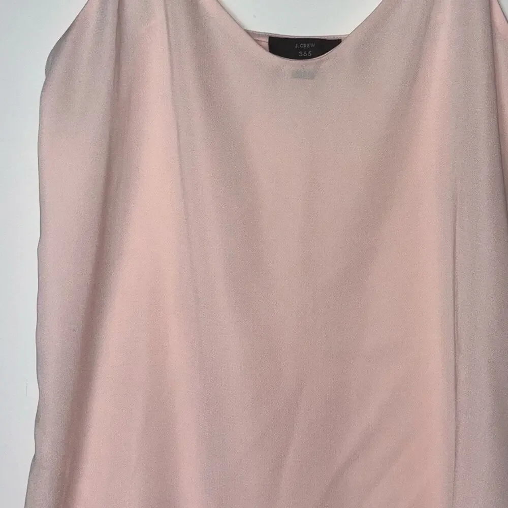 J. Crew V-neck camisole spaghetti strap tank Women's size XXS | 00 in pale pink